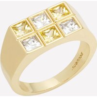 Astor Rectangle Signet Ring - 18k Gold Plated / 6
