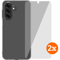 BlueBuilt Samsung Galaxy A17 4G/5G Back Cover Transparant + Screenprotector Glas Duo Pack