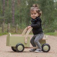 Bandits and Angels Little Rider retro green - Houten bakfiets vanaf 1 jaar