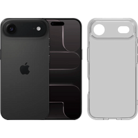 Apple iPhone Air 256GB Zwart + BlueBuilt Protective Back Cover Transparant