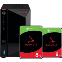 ASUSTOR AS5402T + Seagate Ironwolf 16TB (2x8TB)