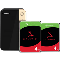 QNAP TS-264-8G + Seagate Ironwolf 4TB Duo pack