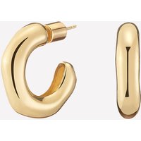 Lya Bubble Hoop Earrings - 18k Gold Plated Brass