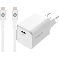 BlueBuilt Power Delivery Universele Oplader 65W + usb C oplaadkabel (2m) Wit