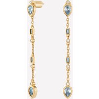Amandine Post Dangle Earrings - 18k Rose Gold Plated Brass